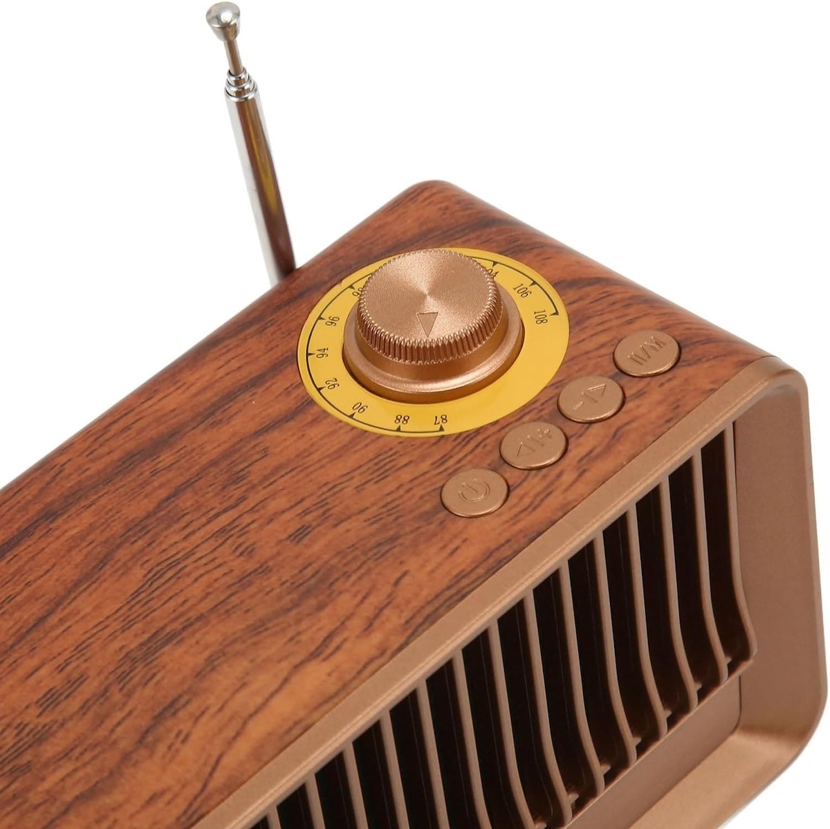 radio hecha de madera retro vintage estilo oldschool