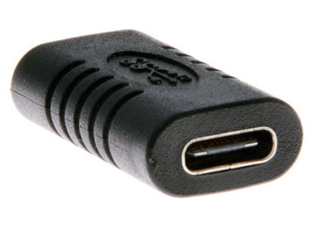 conector usb-c corto negro