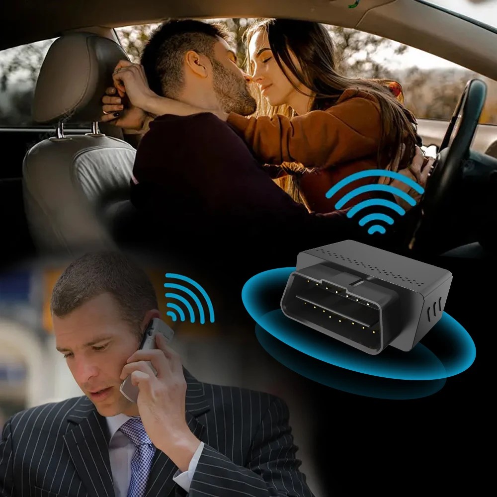 Rastreador de monitoreo de voz obd, escucha de voz gps