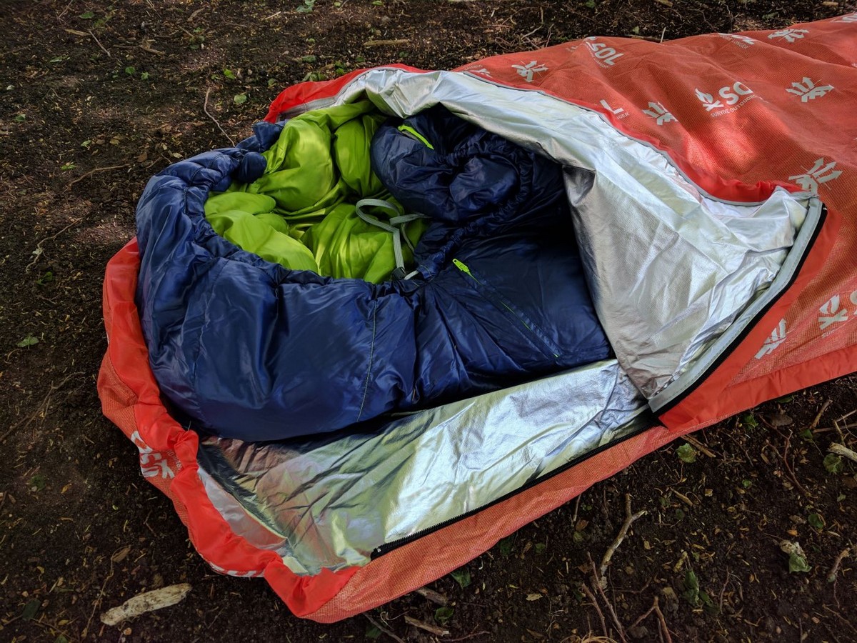 bolsa de emergencia para el aire libre, saco de dormir