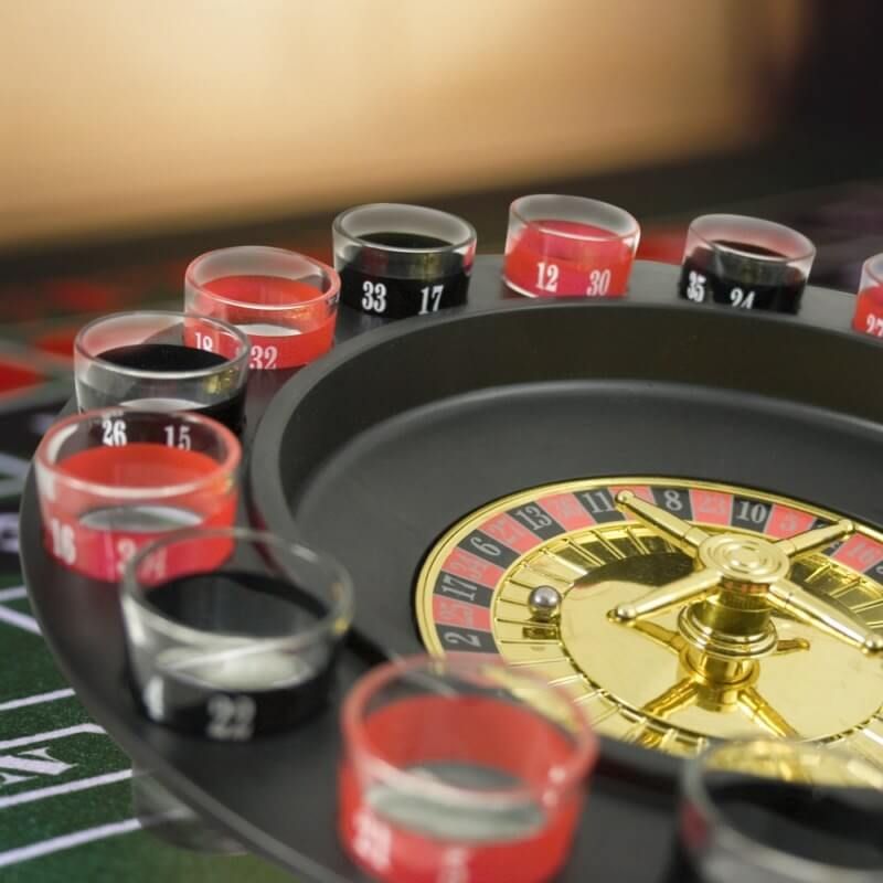 Ruleta de chupitos: ruleta de bebidas de lujo para vasos de alcohol