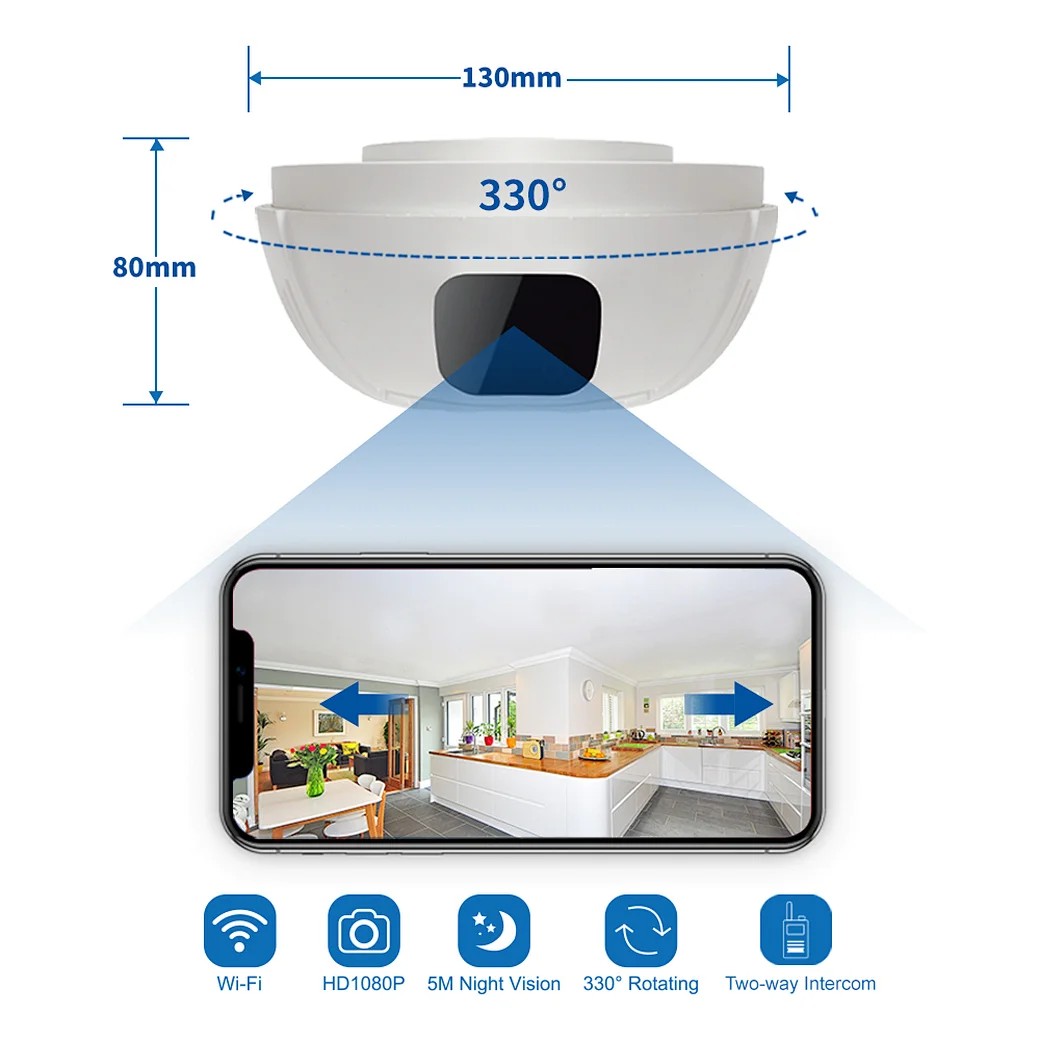 detector de humo con camara espia