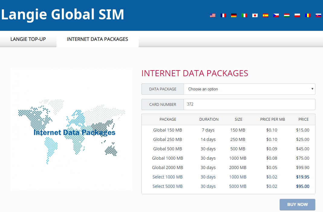 langie global tarjeta sim recargar